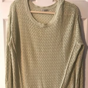 Pale Green Halogen Knit Sweater